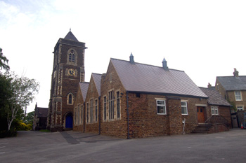 Saint Barnabas church and former National School Jun 2008
